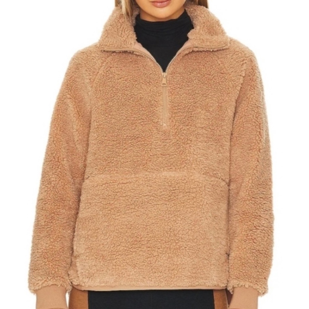 Beyond Yoga NWOT Brown Quarterzip Fleece